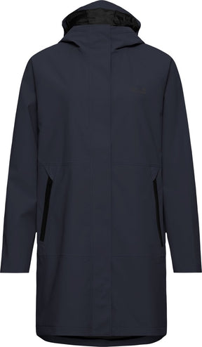 Jack wolfskin onera 2l frakke med udendørsjakke til kvinder - mørk marineblå