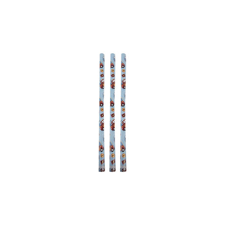 Clayre eef inpakpapier voertuigen 50x75 cm 3 vellen blauw