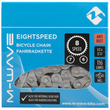Messingleje m-bølge kæde 1 2x3 32 - 116 8v. kmc anti-rust