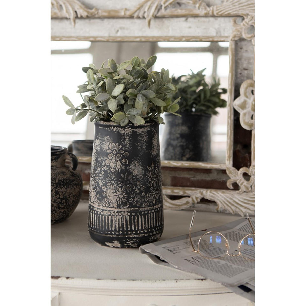 Clayre eef vase keramik ø14x22cm
