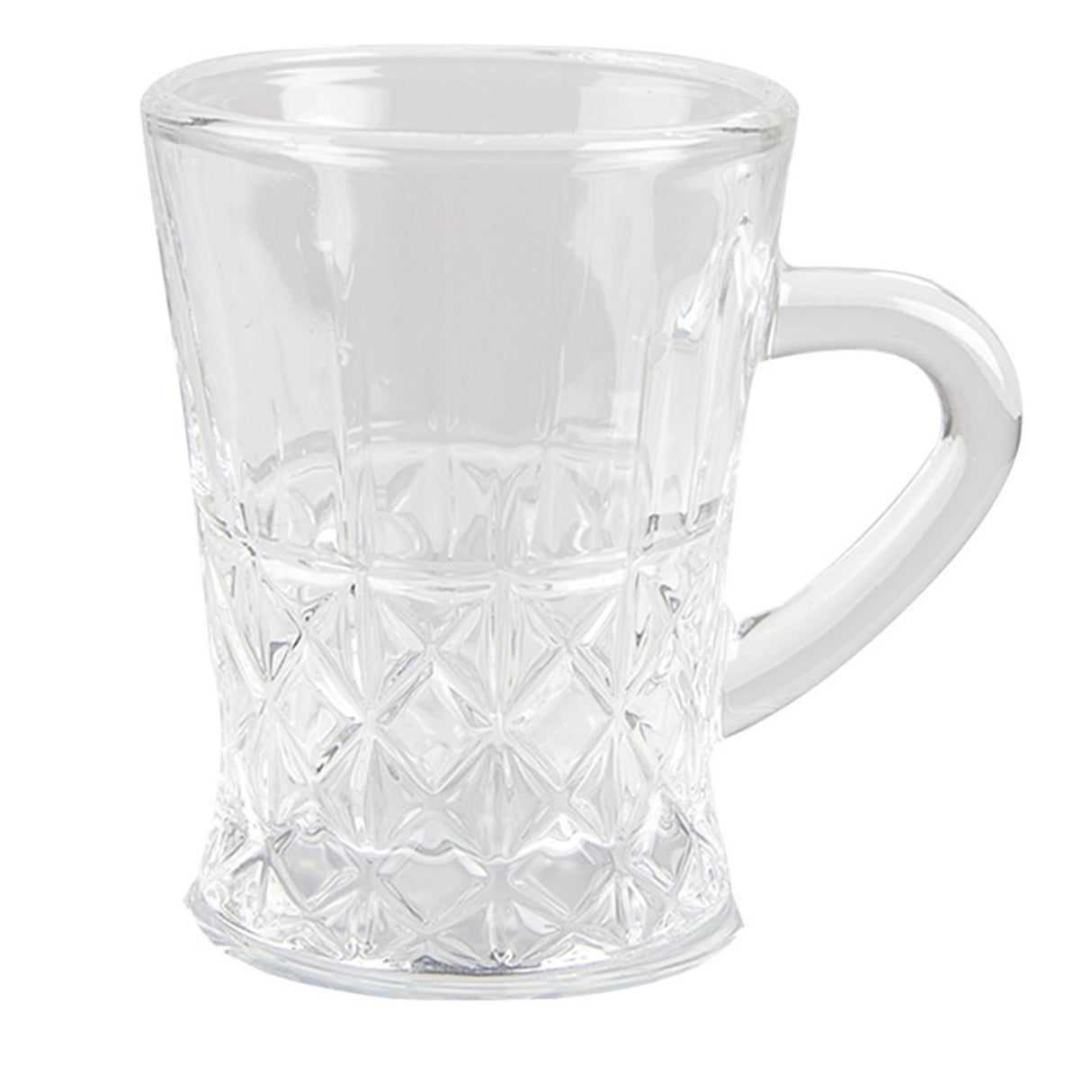 Clayre eef espressokop gennemsigtig 6x8x8cm 95ml æske med 6 stk.