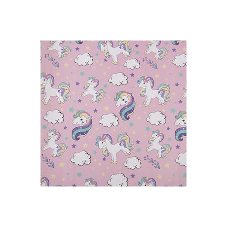 Clayre eef inpakpapier eenhoorn 50x75 cm 3 rollen roze