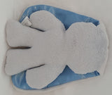 Snuggle bunny gray with blue ears. 26