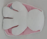 Snuggle bunny white with pink ears. 26 cm