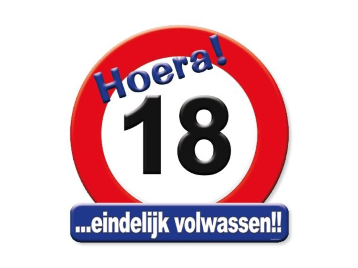 Paperdreams hyldest skjold vejskilt - 18 år