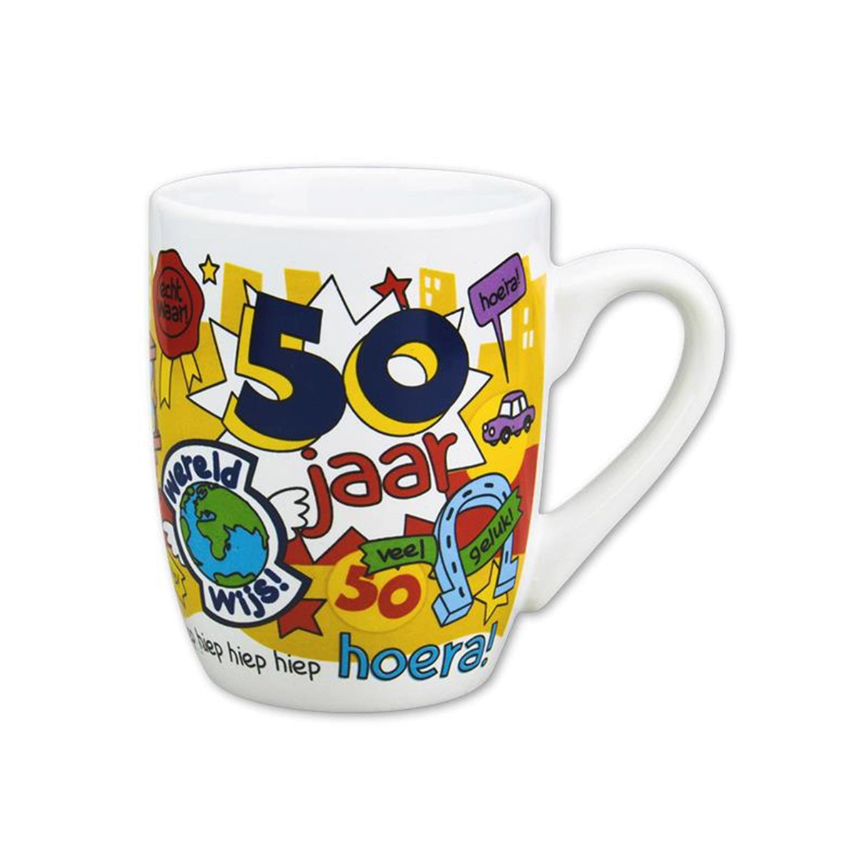 Paperdreams krus 50 års mand no. 08 tegneseriekrus 50 års mand nr. 8