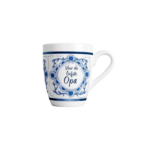 Paperdreams delfts blauwe mok - opa - keramiek 440ml