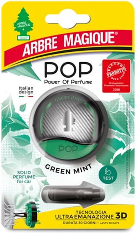 Lifetime billuftfrisker med ventilationsholder - pop - duft grøn mint