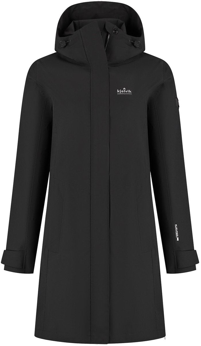 Kjelvik outdoorjas livia zwart