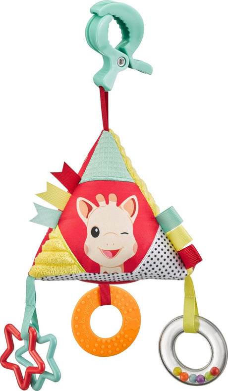 Sophie giraffens aktivitetspyramide - kravlegårdsmobil - babylegetøj - 6 aktiviteter - fra 0 måneder - 32,5x17x17 cm - flerfarvet