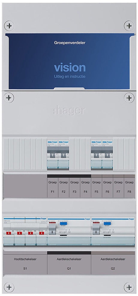 Hager vision installationsskab - vkg22l - e2xw2