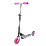 Alert børnescooter aluminium pink - justerbar og foldbar.