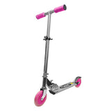 Alert børnescooter aluminium pink - justerbar og foldbar.