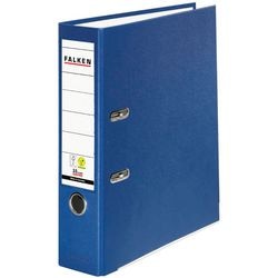 Ordner falken pp-farve a4 80 mm blå 2-ring 1 stk