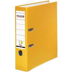Ordner falken pp-farve a4 80 mm gul karton, pp (polypropylen) 1 stk.