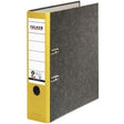 Ordner falken a4 80 mm pap gul 2-ring 80024813 1 stk.