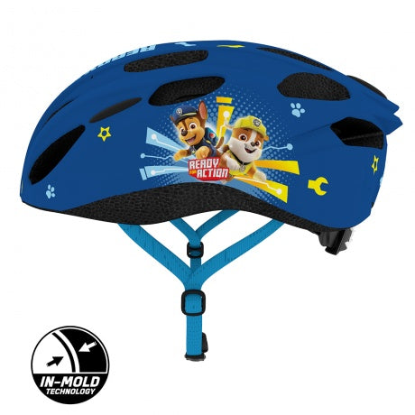 Seven polska paw patrol cykelhjelm - børnehjelm - in-mold teknologi - justerbar - størrelse m (52-56 cm) - mørkeblå