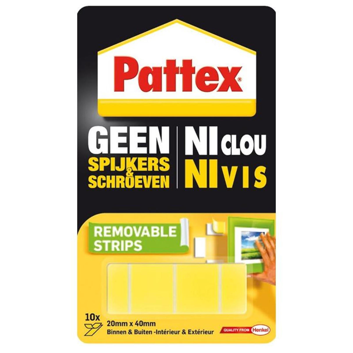 Pattex ingen søm skrue monteringslister 20x40mm