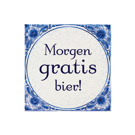 Paperdreams flise delft blå - gratis øl i morgen