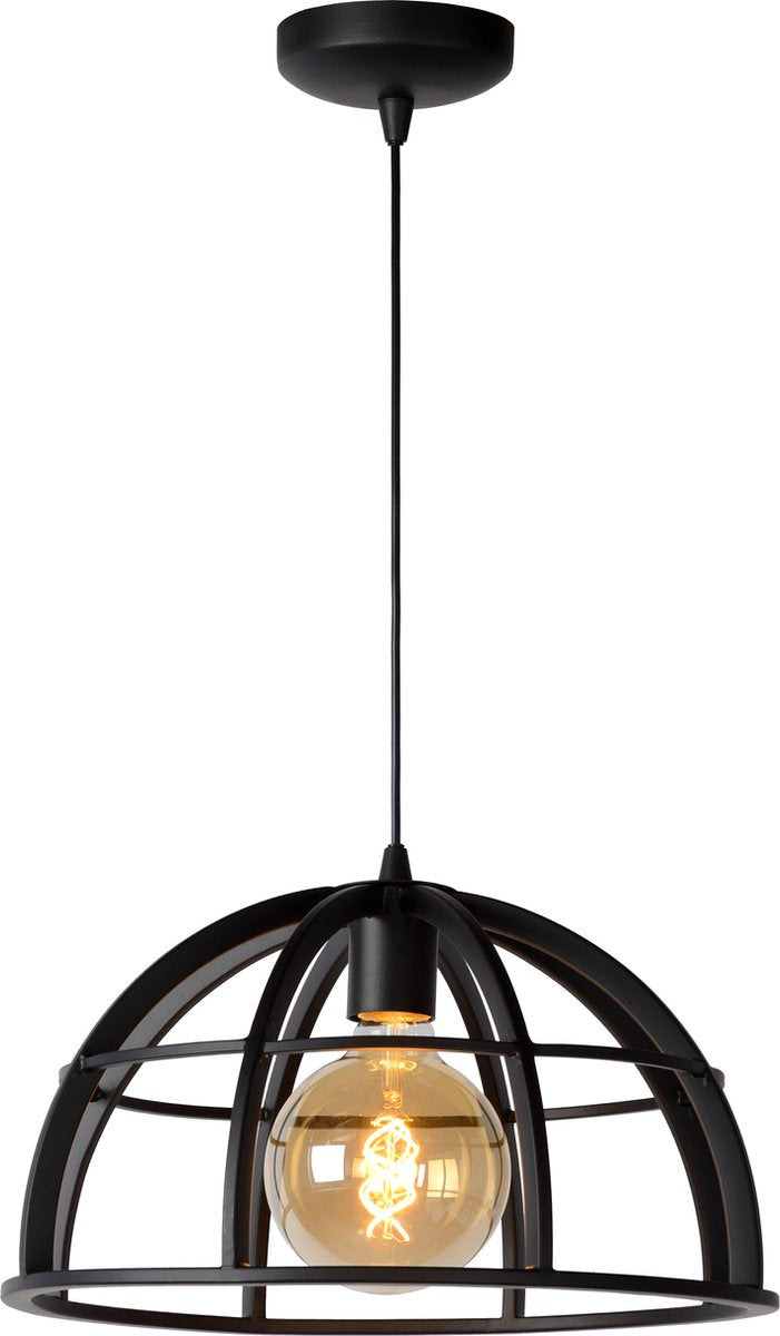 Lucide dikra - hængelampe - ø 40 cm - 1xe27 - sort