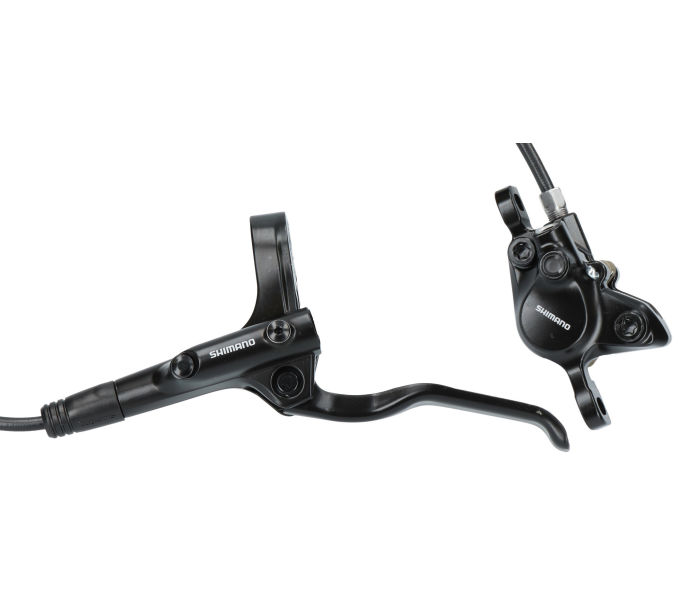 Shimano hydraulisk skivebremsesæt MT200 foran - uden bremseskive - sort (værkstedsemballage)