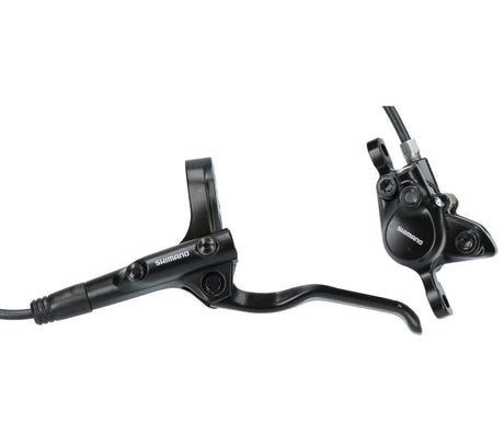 Shimano hydraulisk skivebremsesæt MT200 foran - uden bremseskive - sort (værkstedsemballage)