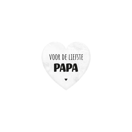 Paperdreams marmeren hartje - papa- 5x5cm