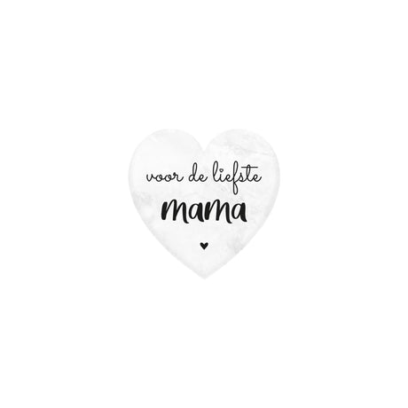 Paperdreams marmeren hartje - mama- 5x5cm
