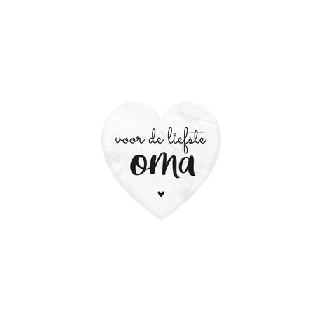 Paperdreams marmeren hartje - oma- 5x5cm