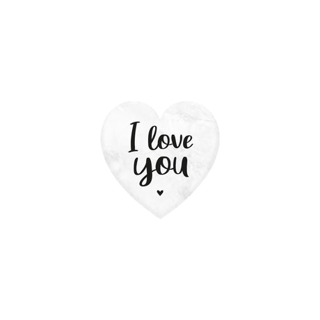 Paperdreams marmeren hartje - i love you- 5x5cm