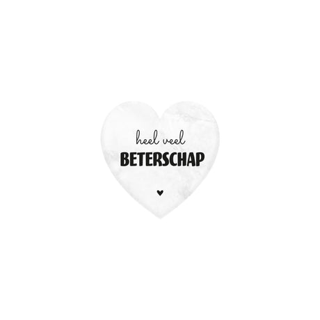 Paperdreams marmeren hartje - beterschap- 5x5cm