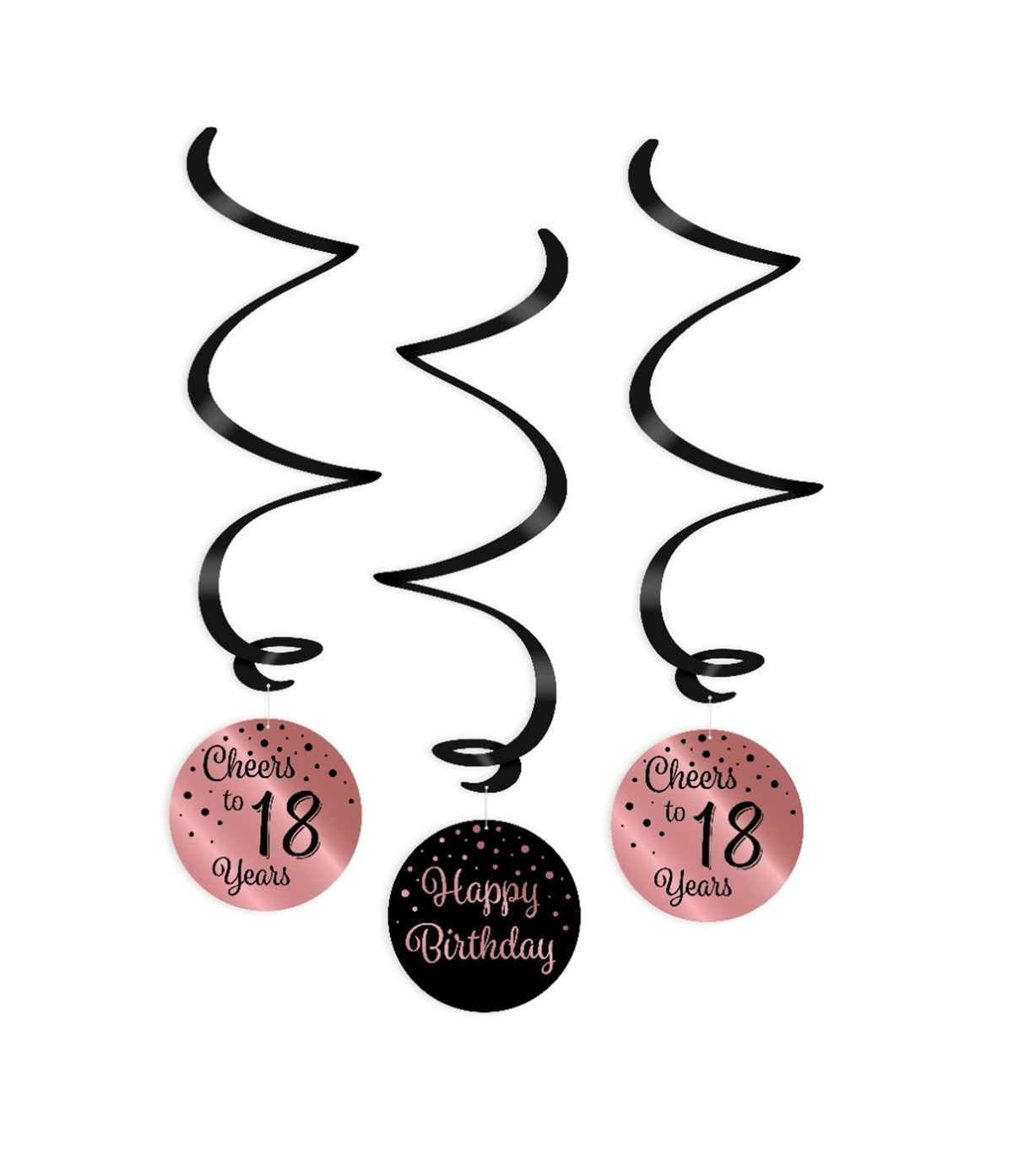 Paperdreams swirl guirlander pink sort 18
