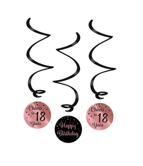 Paperdreams swirl guirlander pink sort 18