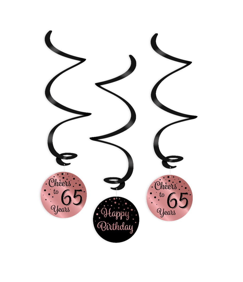 Paperdreams swirl guirlander pink sort 65