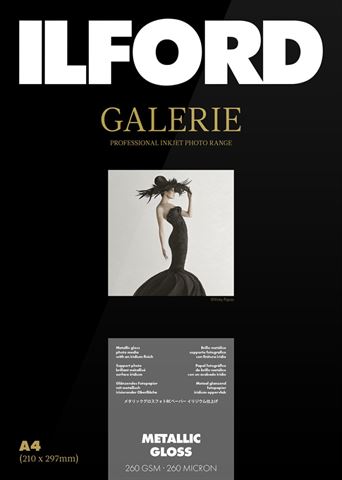Ilford gallery metallisk glans 260g a4 25 ark
