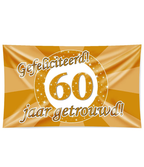 Paperdreams xxl facadeflag - gift i 60 år