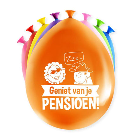 Paperdreams glad fest ballon - pensionering 8 stk