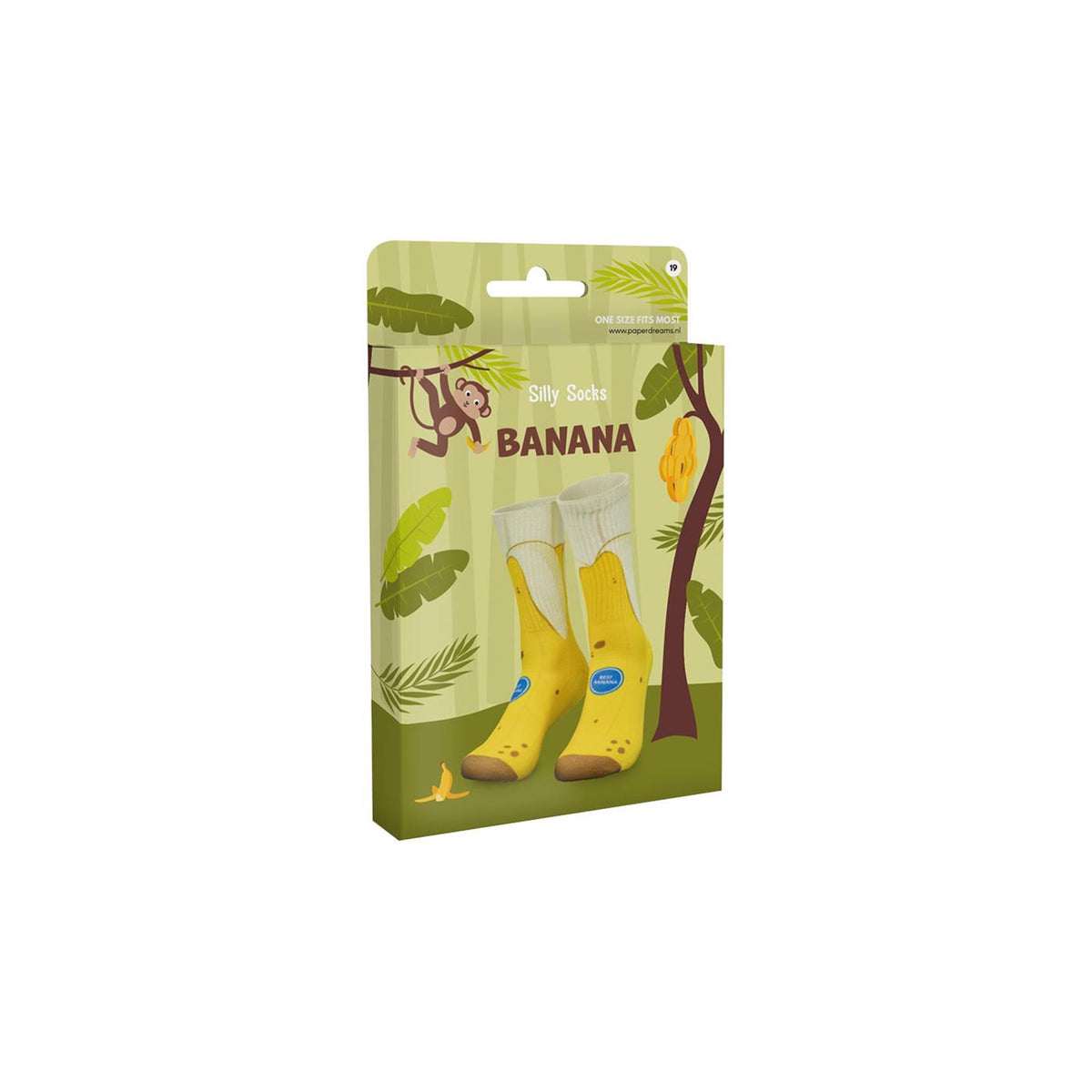Paperdreams fjollede sokker - banan - polyester
