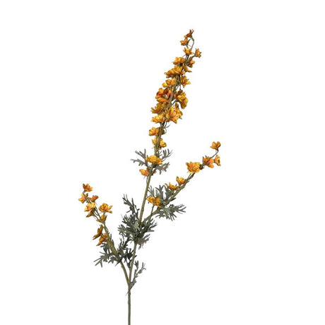 Roberts kollektion kunstig blomst delphinum gren 85cm okkergul