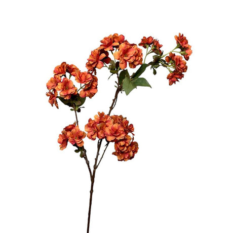 Roberts kollektion kunstig blomsterblomst gren 80cm orange