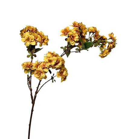 Roberts kollektion kunstig blomsterblomstgren 80cm okkergul