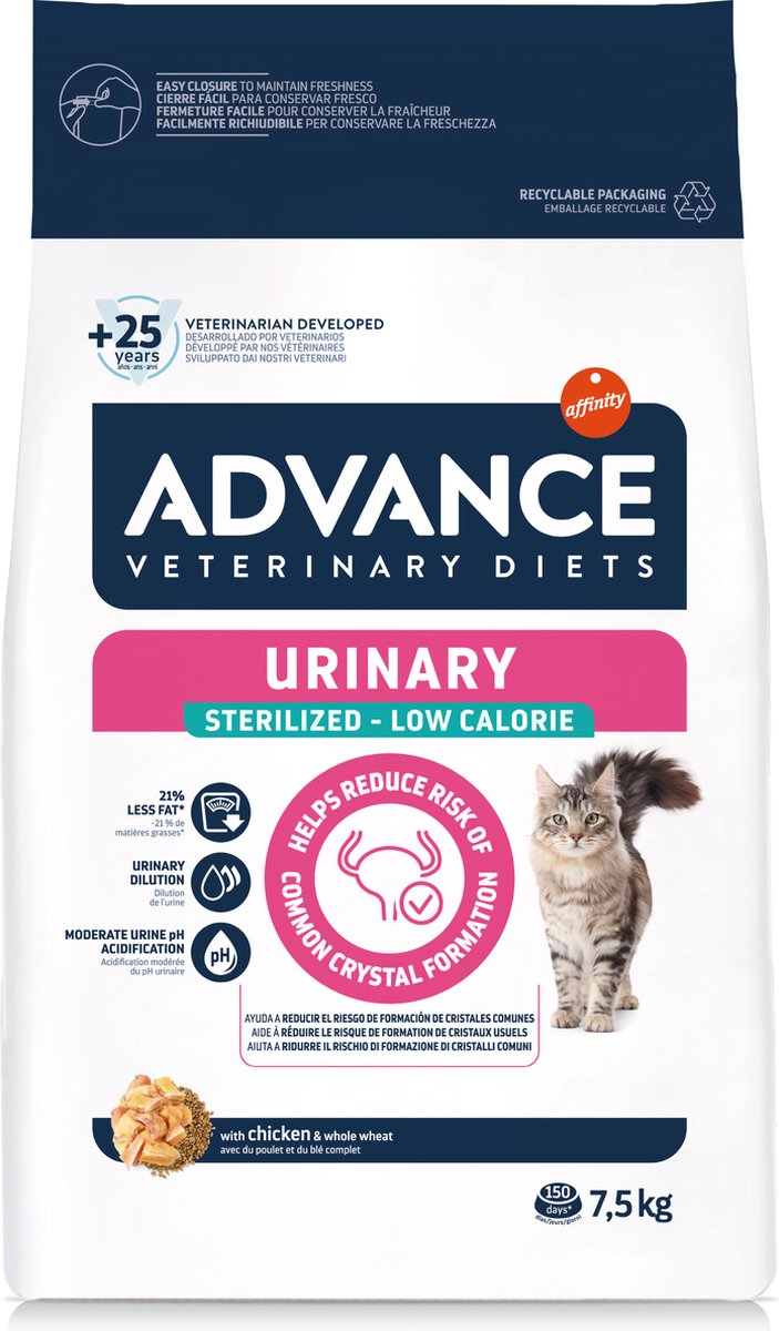 Advance Veterinary Diet Cat Uriny Sterilized Less Calorie S.