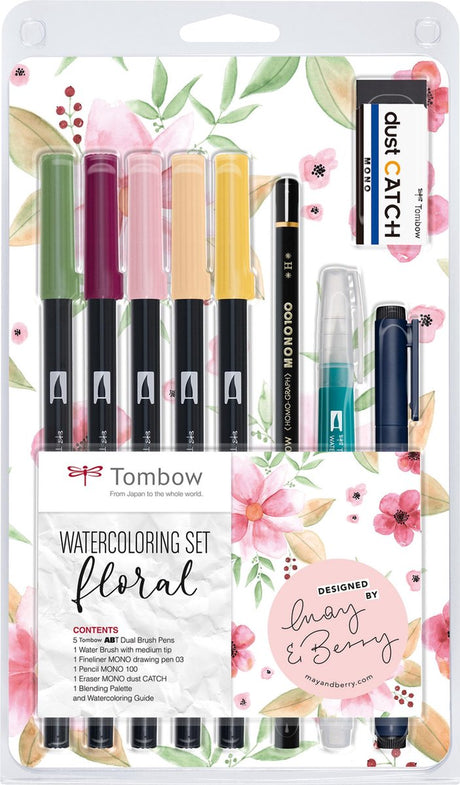 Tombow • akvarelsæt blomstret