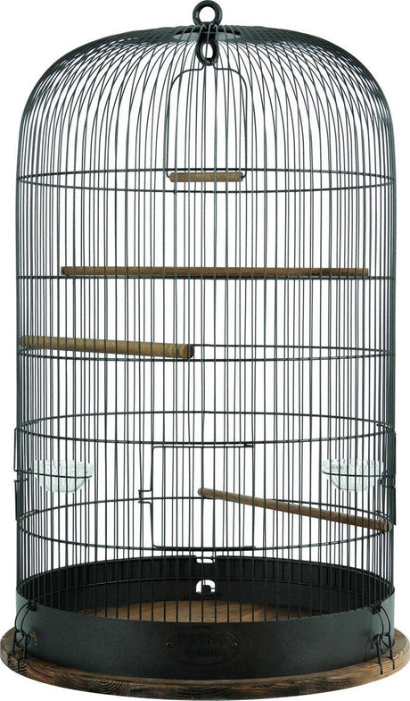Zolux fuglebur retro marthe - industrielt trådbur med siddepinde - 48x48x74 cm