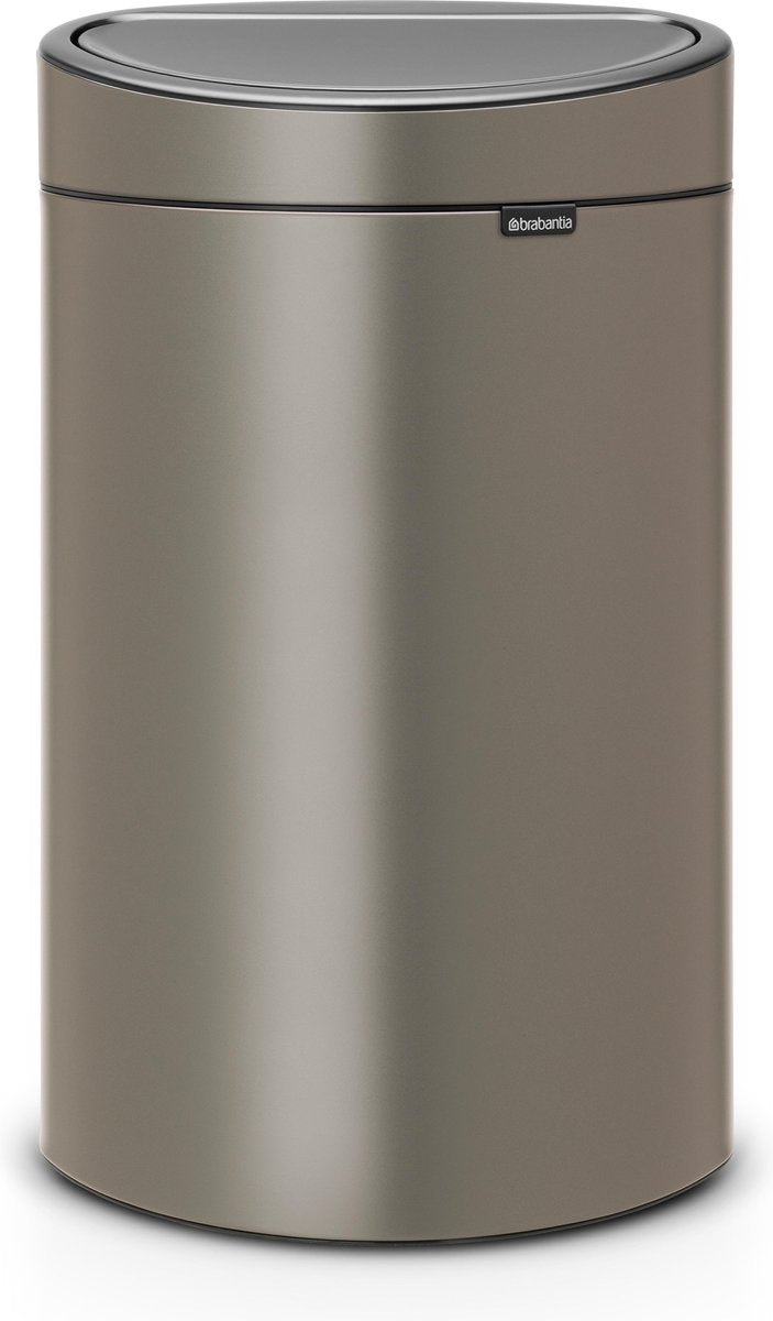 Brabantia touch skraldespand - 40 liter - platin