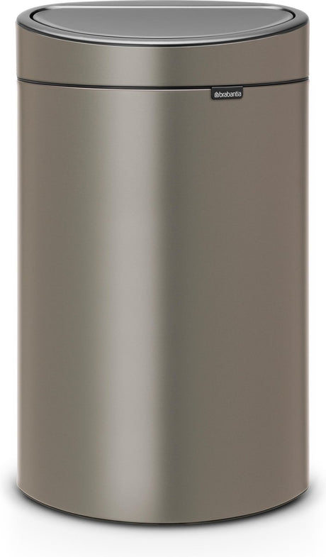 Brabantia touch skraldespand - 40 liter - platin