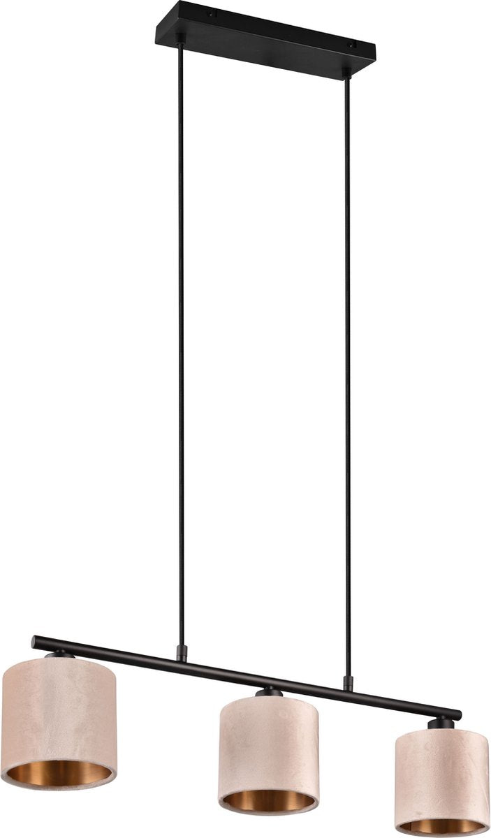 Trio julieta - hængelampe - beige - ekskl. 3x e14 4 w - loftmontering