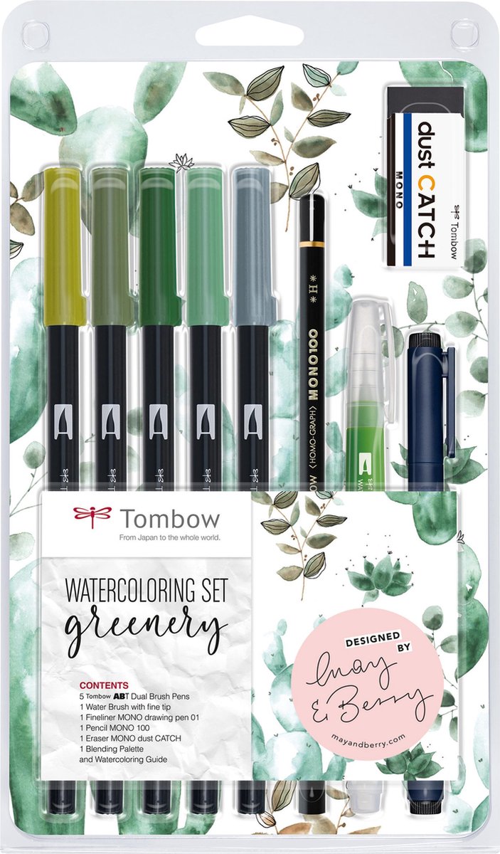 Tombow • akvarelsæt grønt
