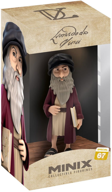Minix - special edition - leonard de vinci - figuur 12cm