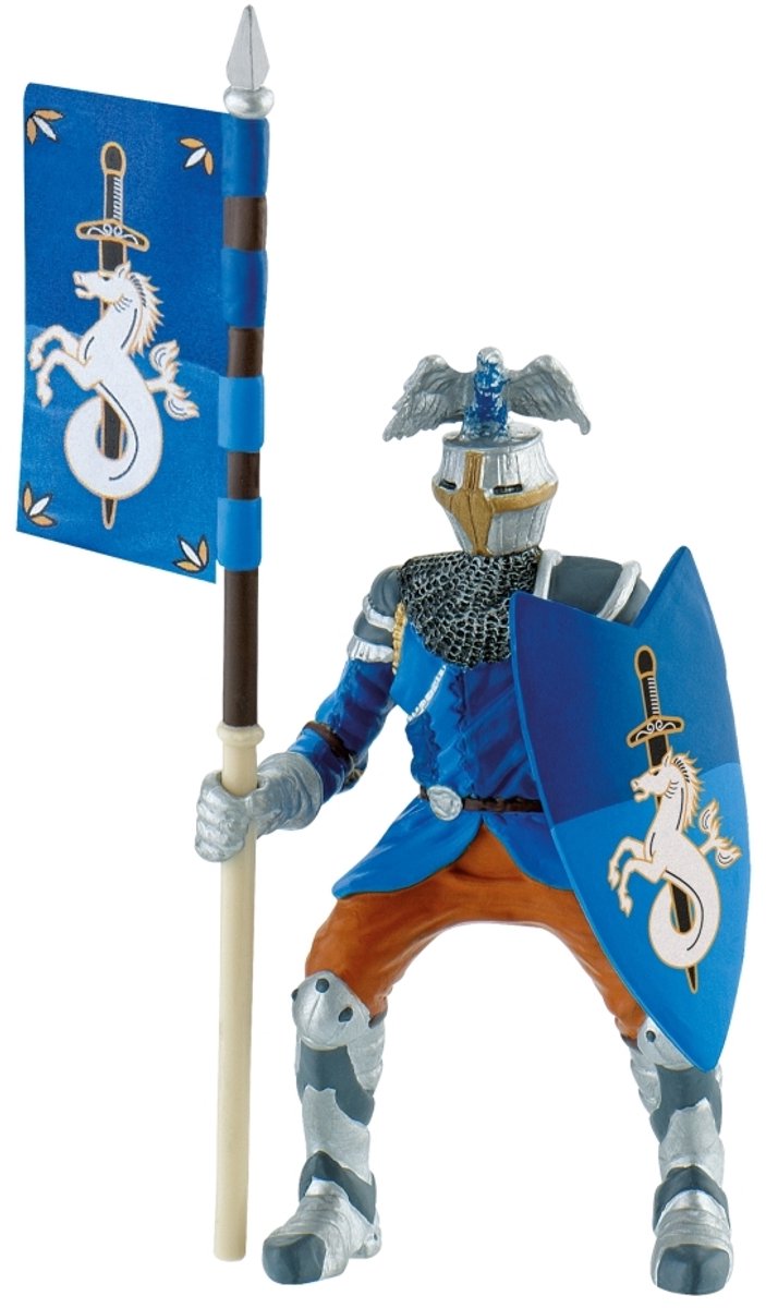 Bullyland 80785 – spillefigurturnering ridderblå – ca. 12,5 cm – naturtro og detaljeret design – ideel som fantasifigur, dekoration eller lille gave til børn fra 3 år